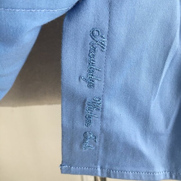 ROBERT GRAHAM Blue Printed Insert Long Sleeve Button Shirt - Picture 8 of 11